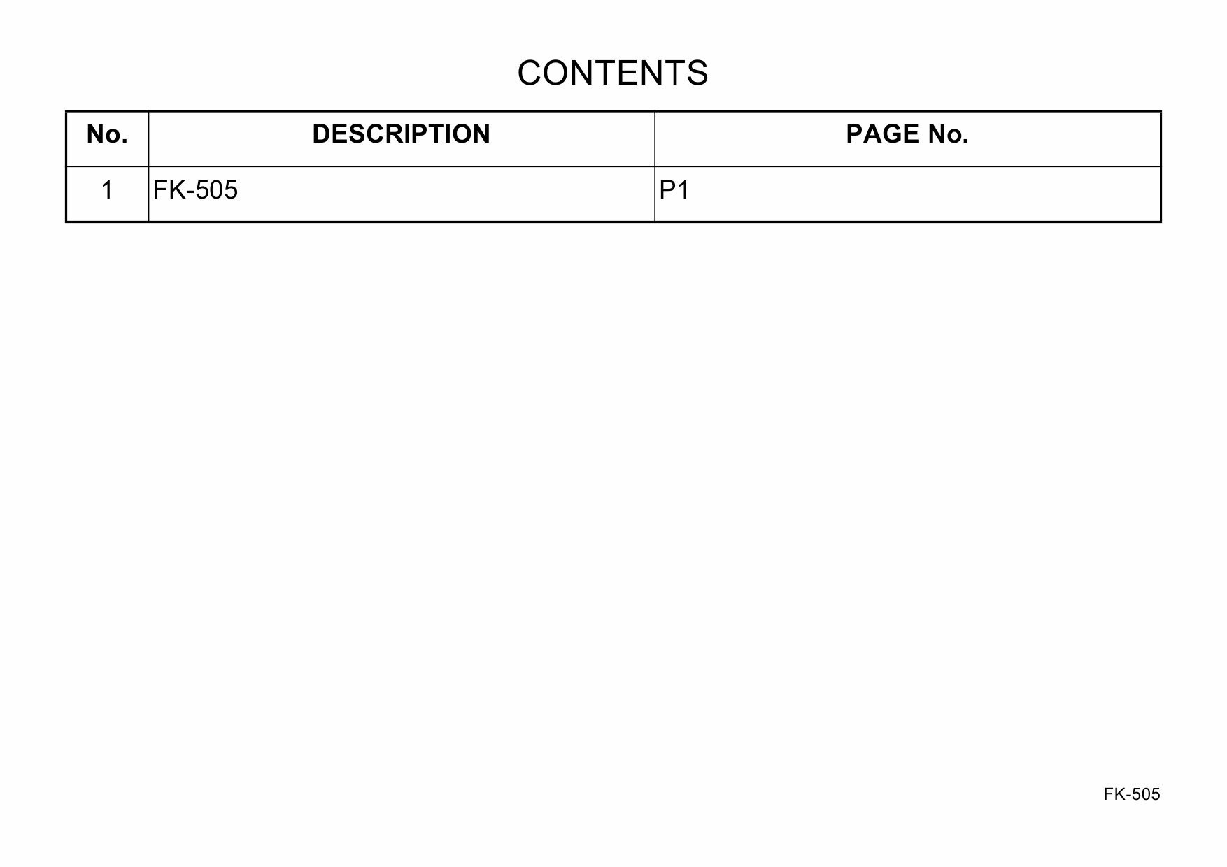 Konica-Minolta Options FK-505 Parts Manual-3